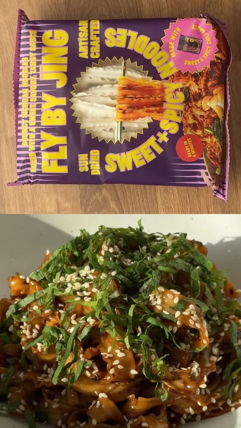 Instagram post by @maryahananda for FLY BY JING. Caption reads: [...] don’t want to get takeout, this is it.....