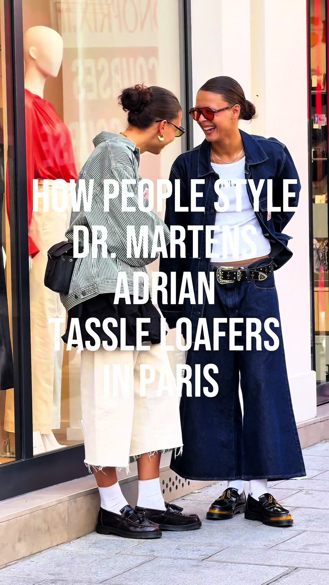 TikTok post by @thestylearchivist for Dr Martens. Caption reads: How people style @Dr. Martens Adrian Tassle....