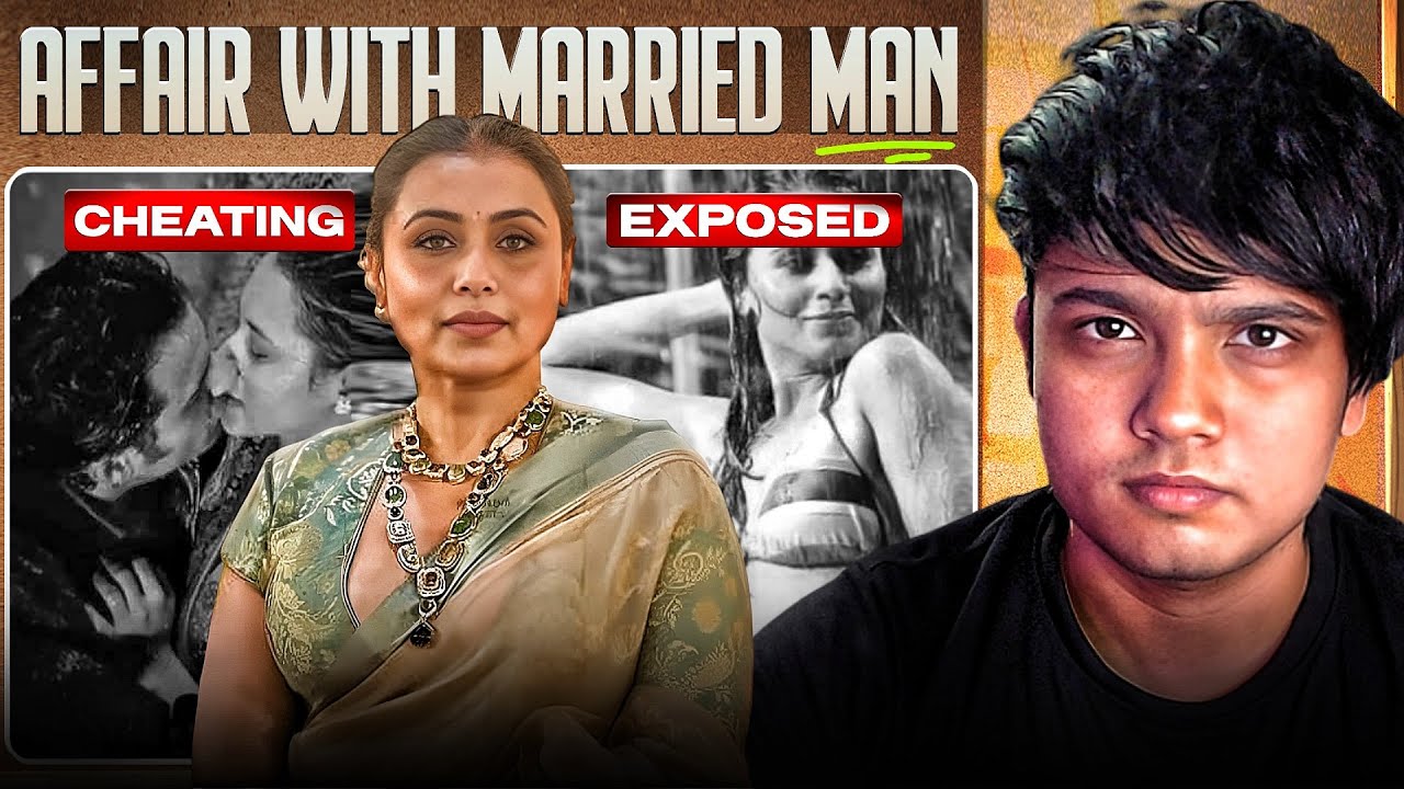 YouTube post by @AbsoluteAryann for CoinDCX. Caption reads: The Dark past of Rani Mukherji.