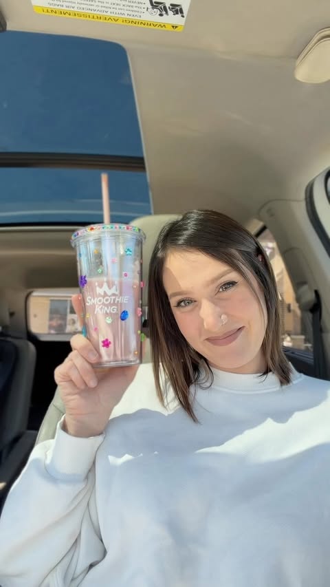Instagram post by @positively_paige_ for Smoothie King. Caption reads: Protein doesn’t have to be boring, at....