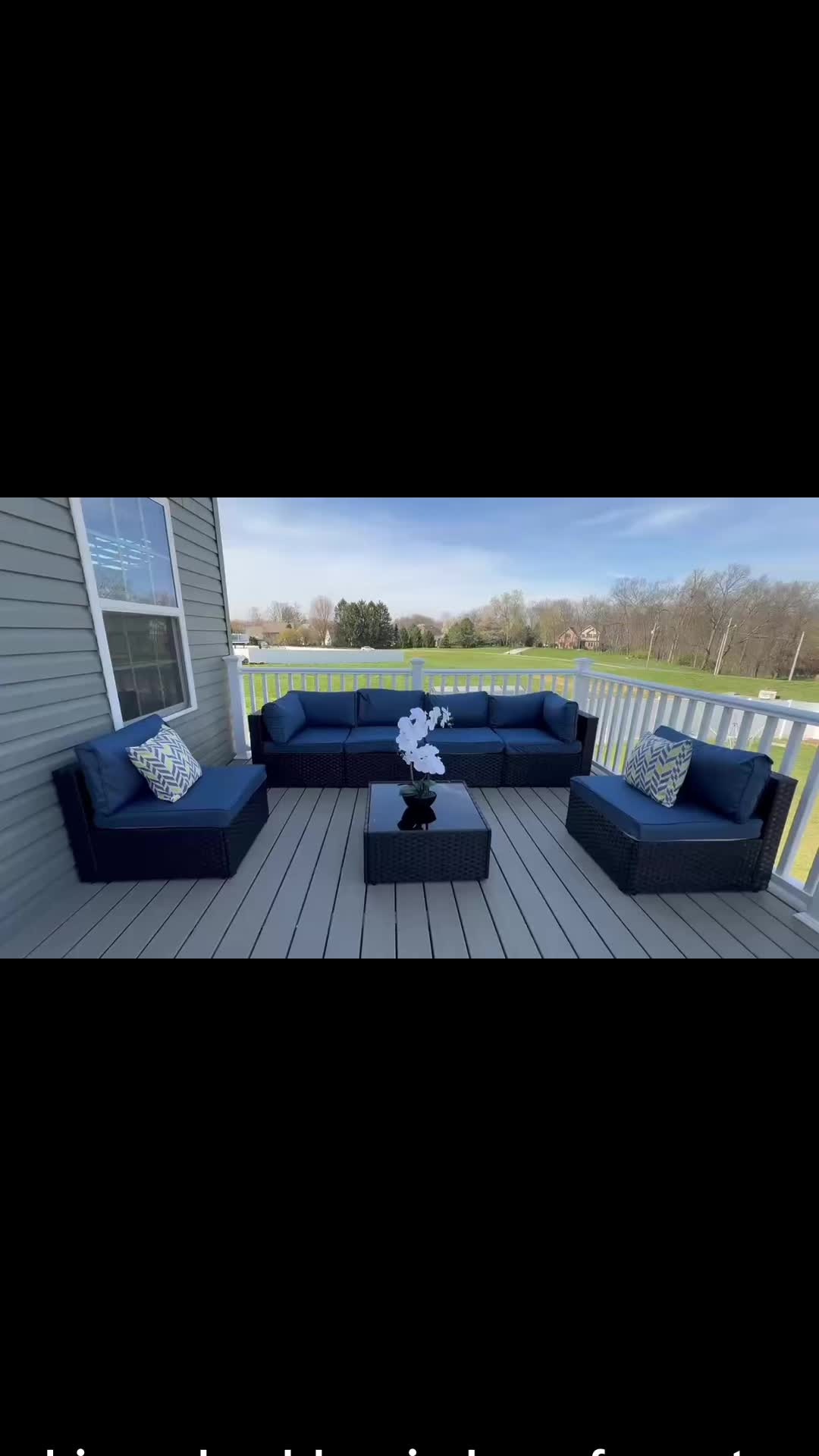 TikTok post by @nirmalaadhikari11 for Walsunny. Caption reads: #Walsunny 7 Pieces #Patio #furnitureset , [...].