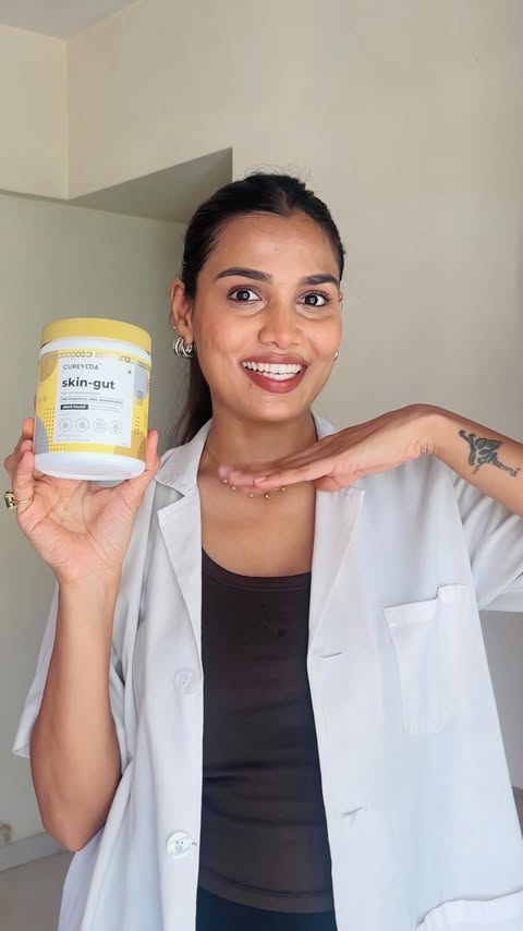 Instagram post by @drbhumikarunwal for Cureveda Remedies. Caption reads: Want clear, acne-free skin? It all starts with a....