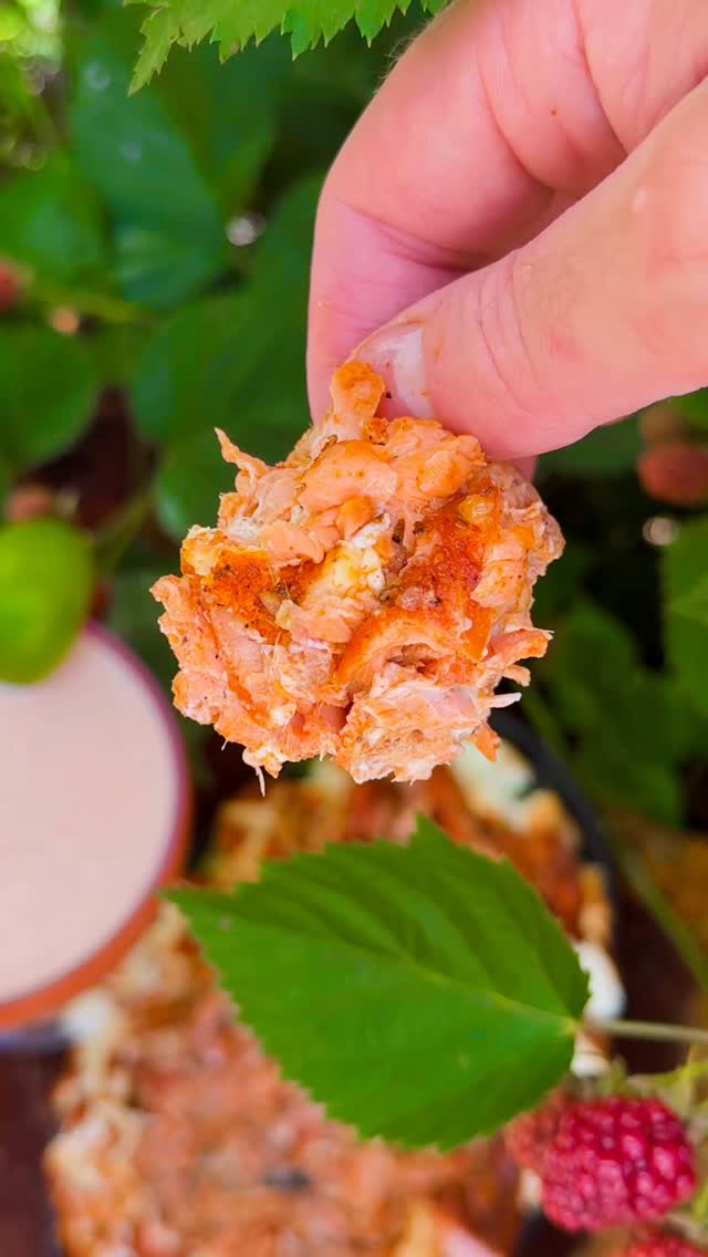 Instagram post by @thebkydpalate for Meijer. Caption reads: Smoked Salmon Cream Cheese with a Strawberry Mango....