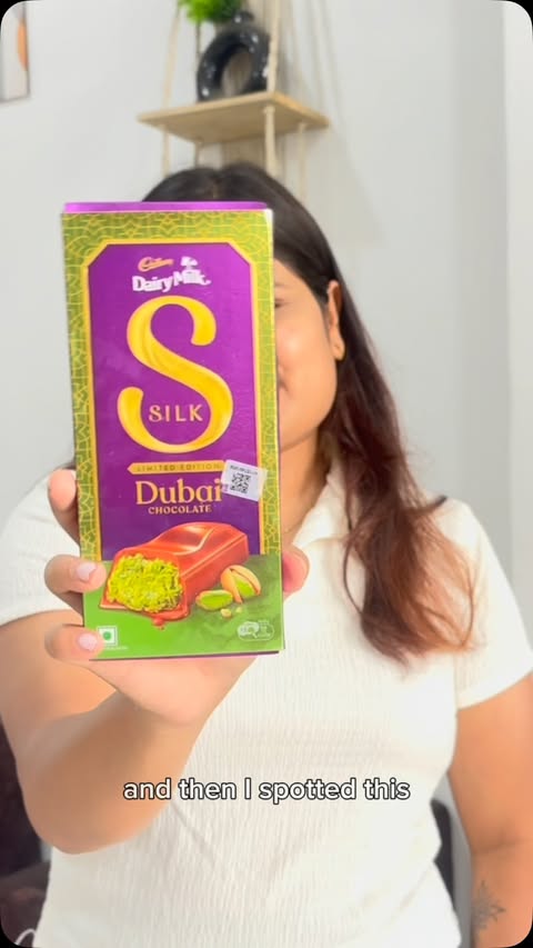 Instagram post by @iamreetikashukla for Cadbury Dairy Milk. Caption reads: The hype around the viral Cadbury Silk Dubai....