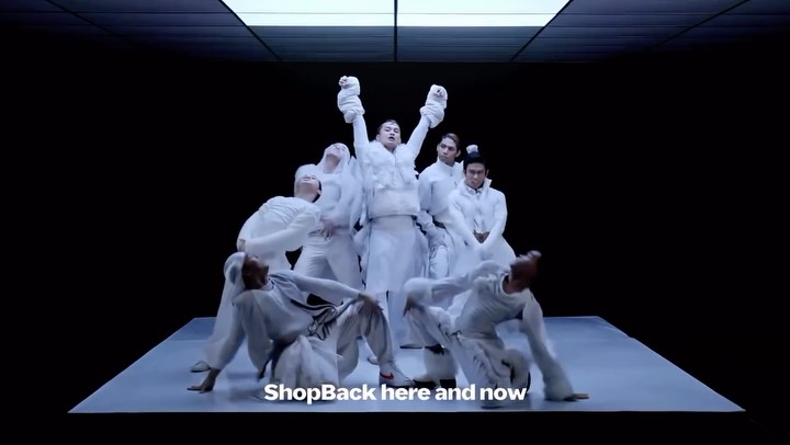 Instagram post by @servemoreyusof for ShopBack. Caption reads: [...] New ad, same mission and been down with....