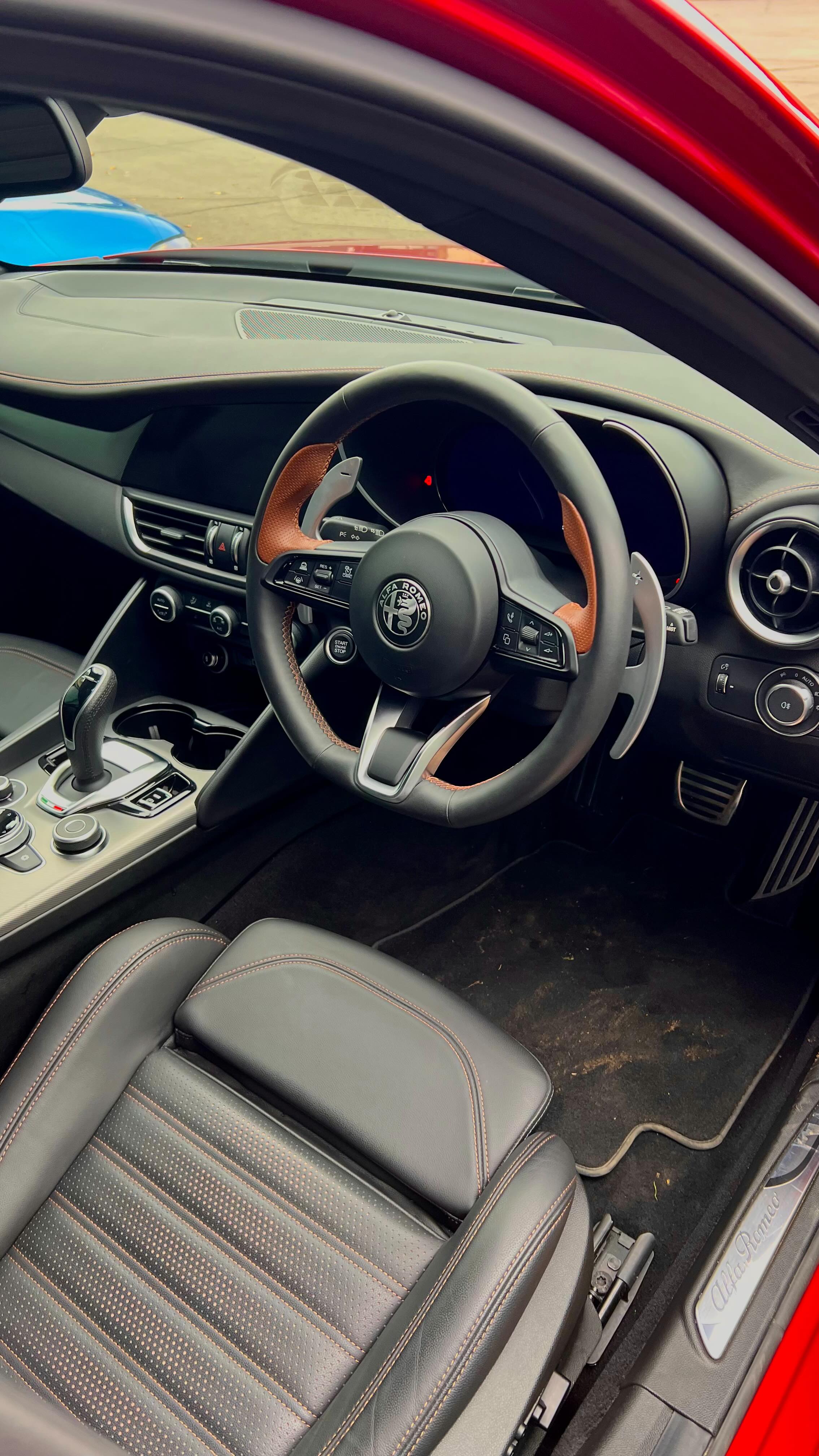 Instagram post by @_aarava for Alfa Romeo. Caption reads: An Alfa-tastic track day with @alfaromeouk....