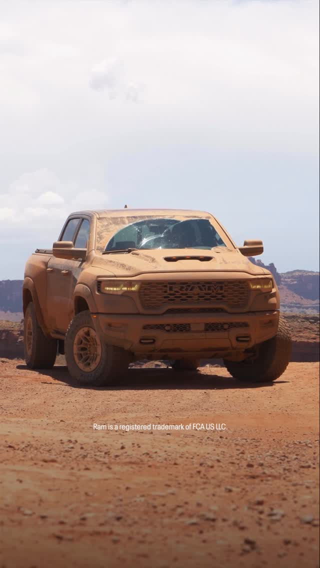 Instagram post by @mountaintrx for Ram Trucks. Caption reads: a paint job you can’t get in the shop.