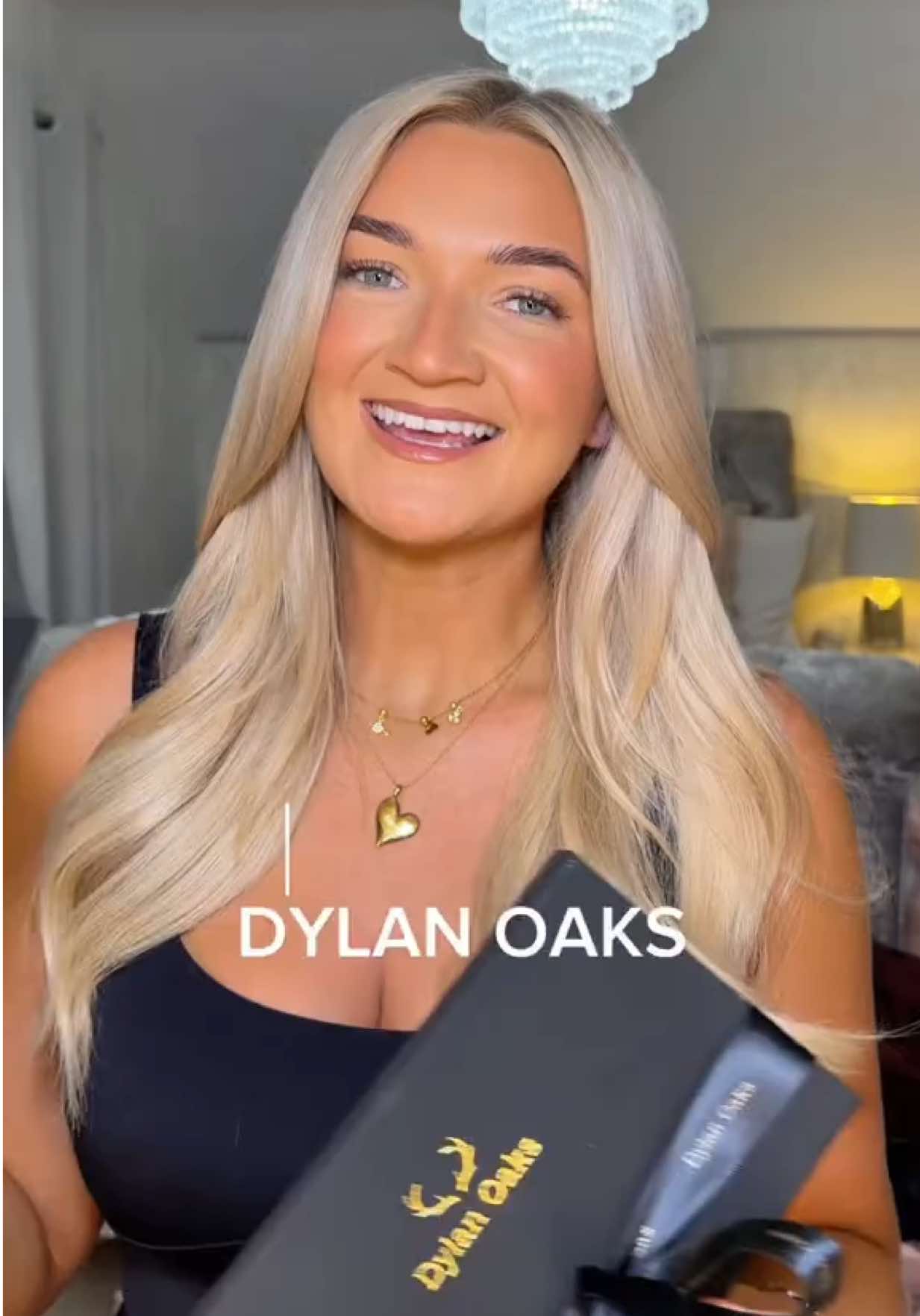 TikTok post by @amanda.mcmichael for Dylan Oaks. Caption reads: @Dylan Oaks biggest sale ever 🎁✨ link in my bio....