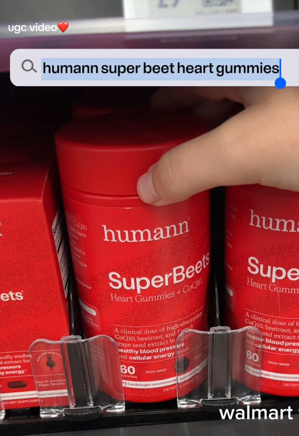TikTok post by @catjck for Humann. Caption reads: [...] at walmart! This is the new packaging of....