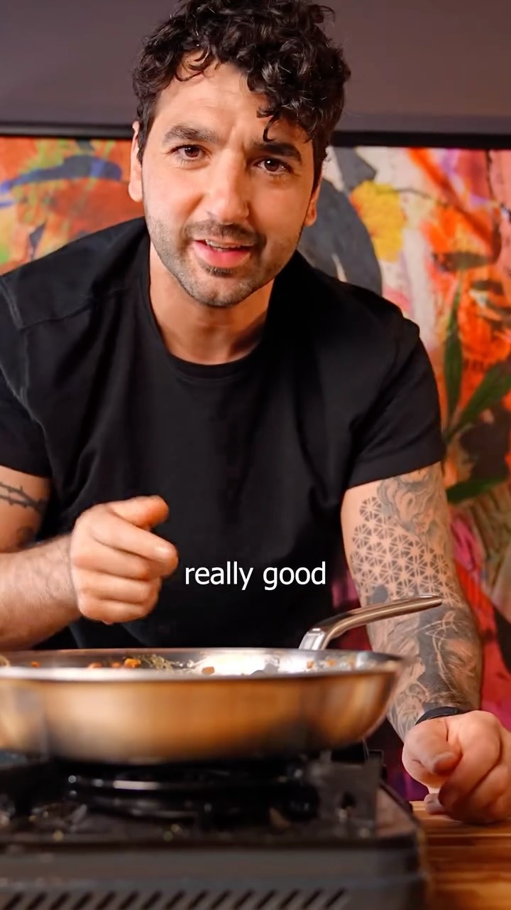 Instagram post by @donaldo_cooks for Impossible Foods. Caption reads: Steak Teriyaki Hot Pockets, crispy and so good....