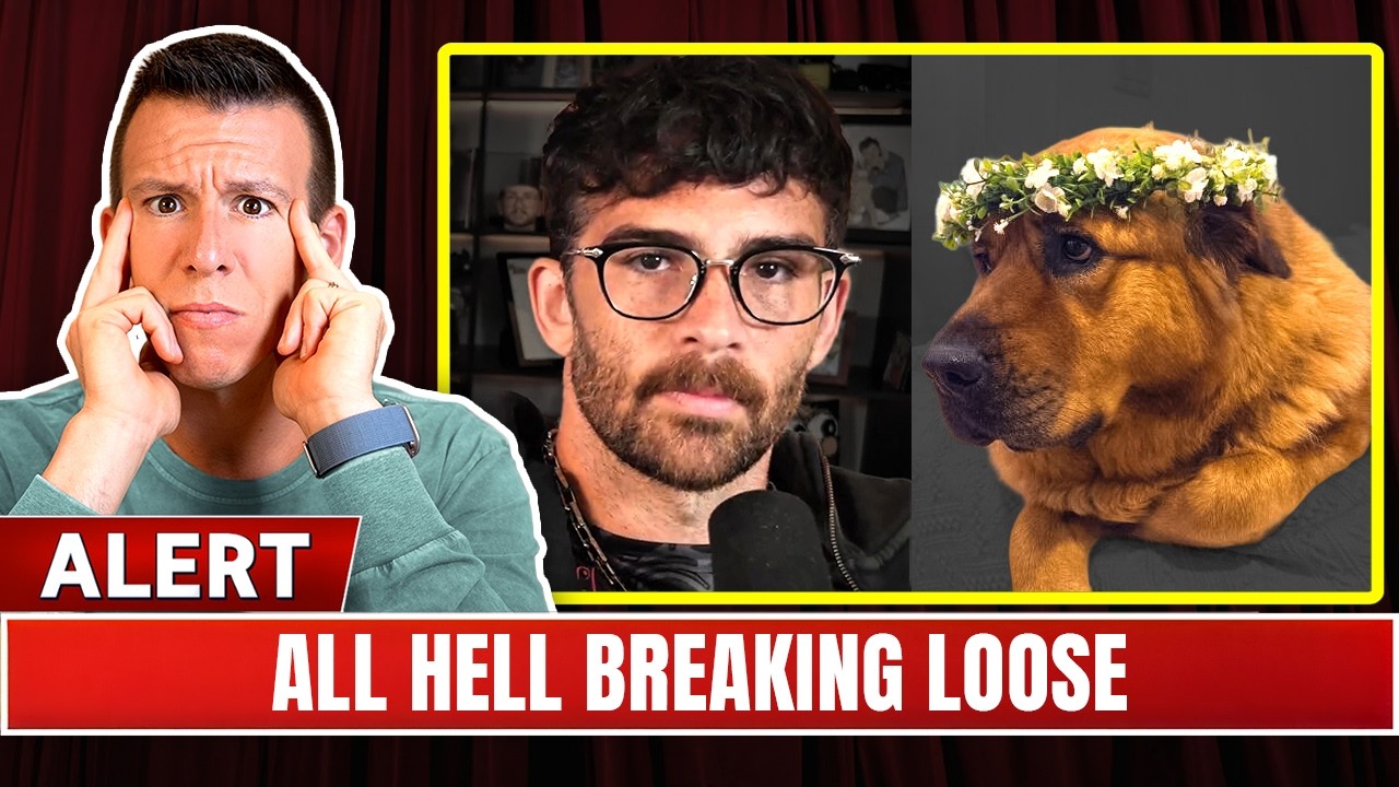 YouTube post by @PhilipDeFranco for MeUndies. Caption reads: Hasan Piker Shock Collar Allegations, Katie Porter....