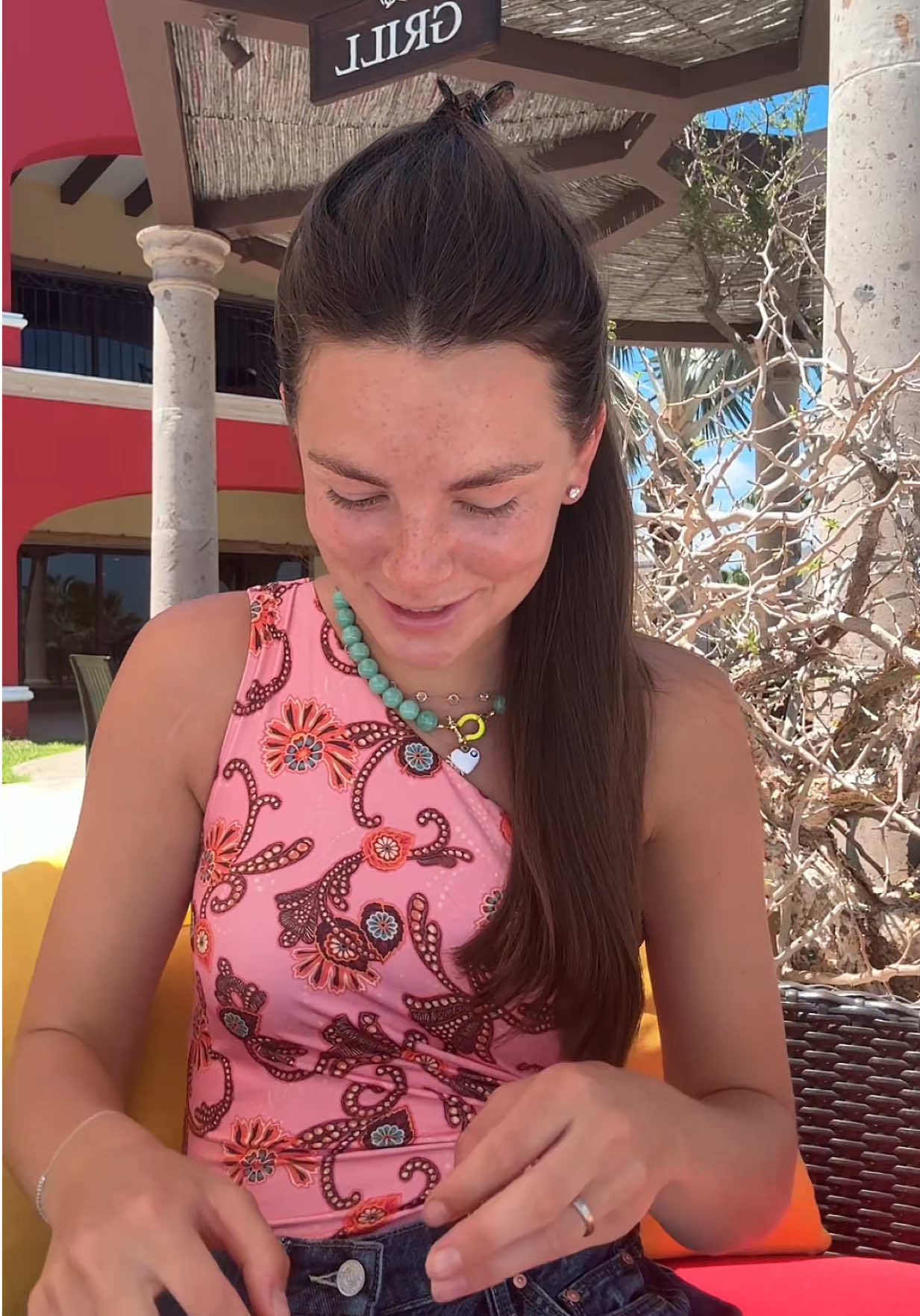TikTok post by @hayleykern for Grace and Stella Russia. Caption reads: Missing it already🥹🥹 peaceful vacay mornings w....