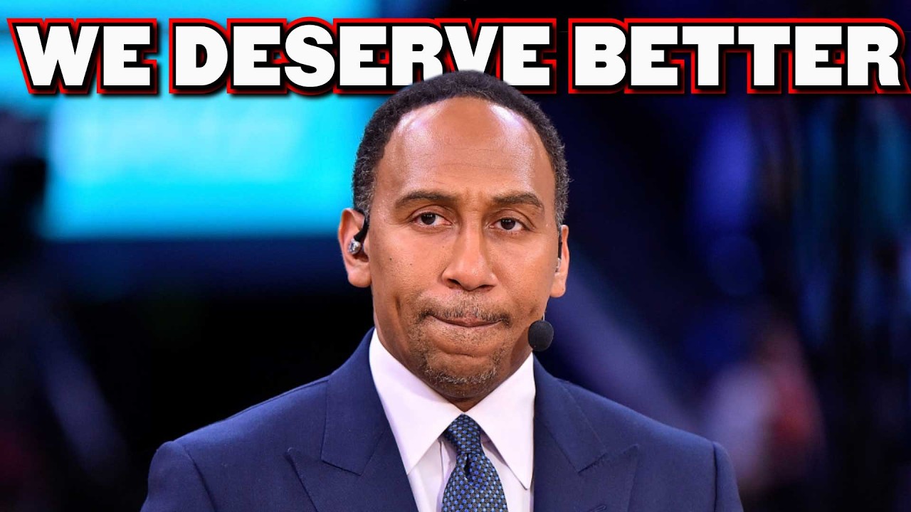 YouTube post by @thatsgoodsports for Drink LMNT. Caption reads: Stephen A. Smith is Ruining Sports Television.