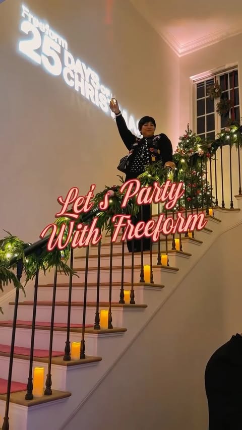 Instagram post by @fromabolivian for Freeform. Caption reads: [...] a night full of Christmas magic with....