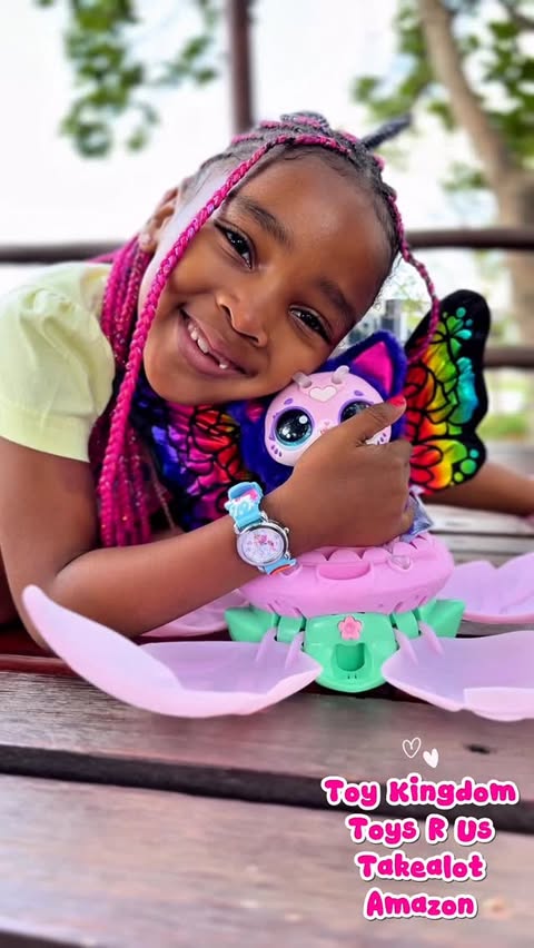 Instagram post by @omphilegladness for Prima Toys. Caption reads: Bloomables by Hatchimals, which starts as a....