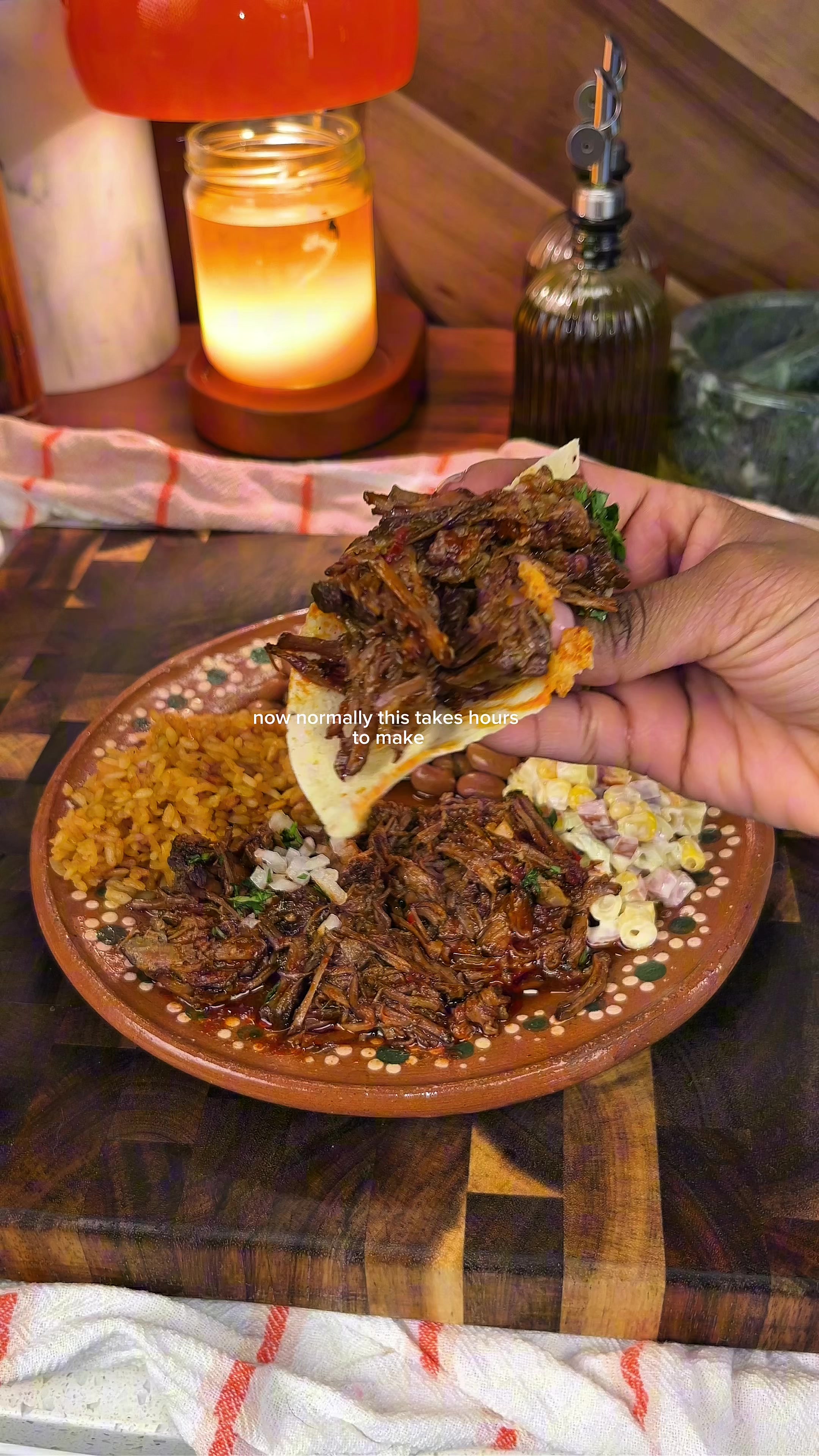 TikTok post by @_jennadenise for Instant Pot. Caption reads: [...] an hour! Made start to finish in the Instant....