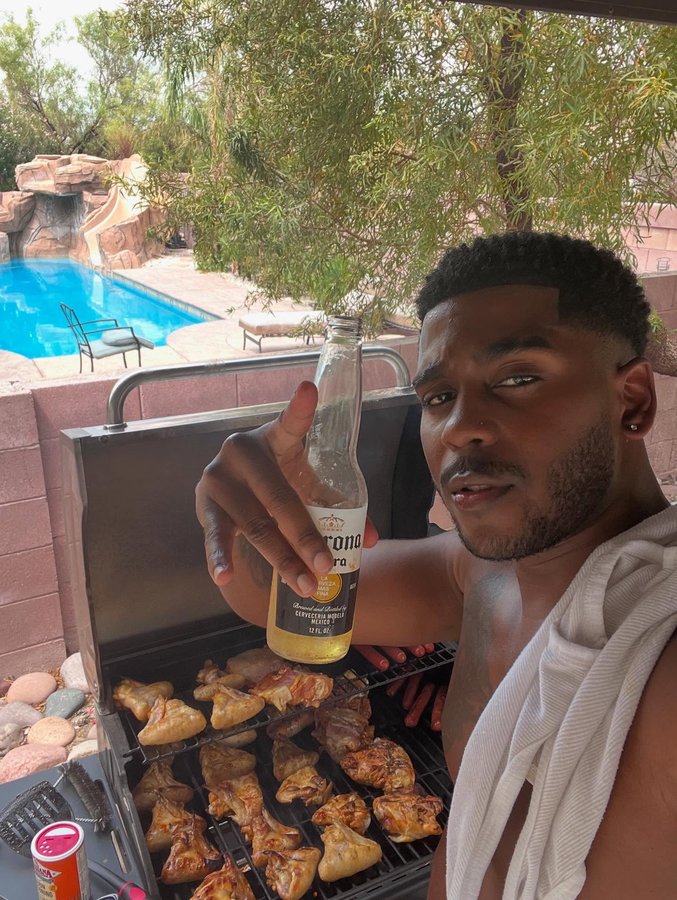 Instagram post by @tathomas for Corona. Caption reads: Heard you like country boys from da SIP who know....