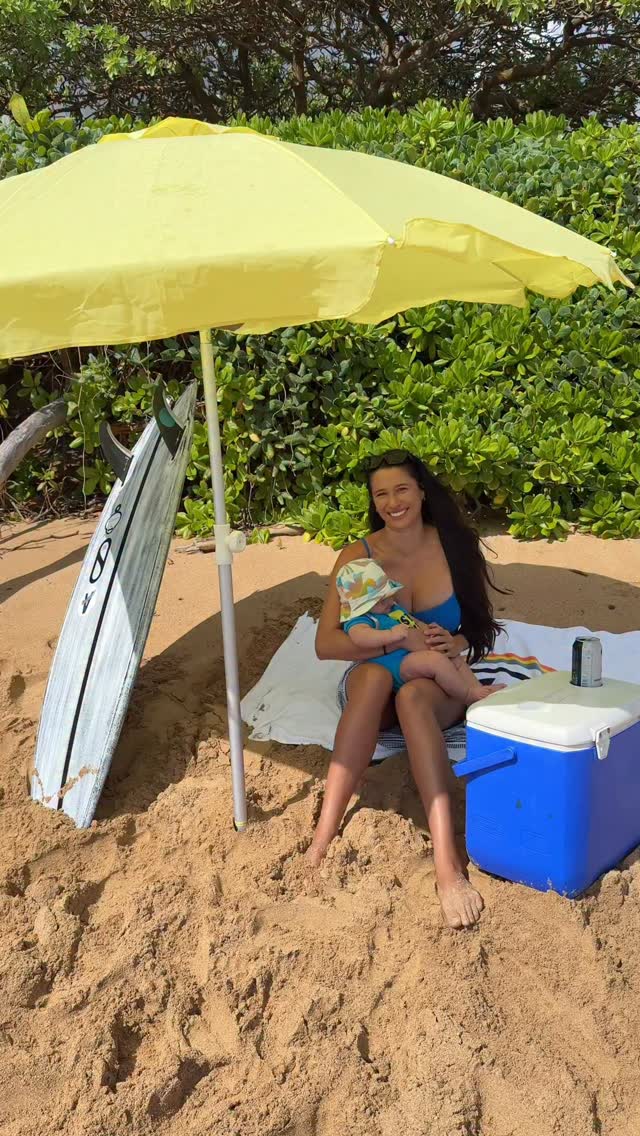 Instagram post by @maliamanuel for Athletic Brewing. Caption reads: The art of finding rhythm in life is constant 🌀💙....