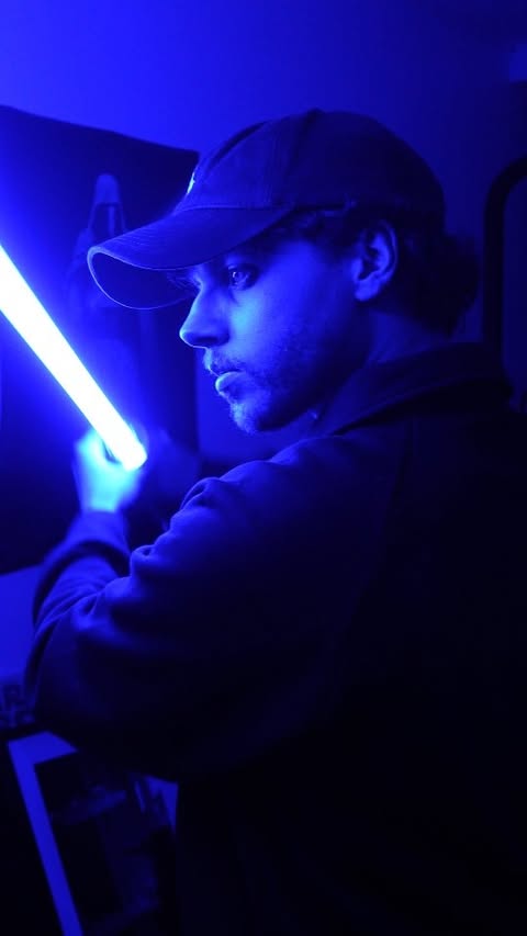 Instagram post by @gray.darth for SabersPro. Caption reads: [...] collaboration post with @officialsaberspro....