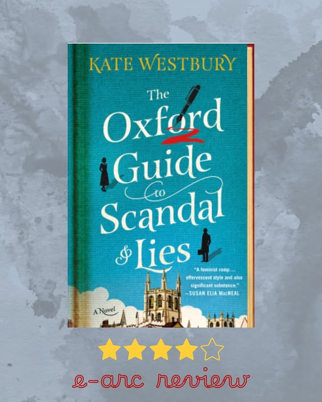 Instagram post by @melissa.moodreads for Minotaur Books. Caption reads: 💬ʙᴏᴏᴋ ʀᴇᴠɪᴇᴡ💬 The Oxford Guide to Scandal and....