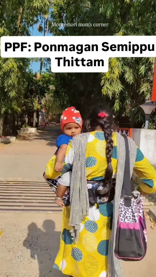 Instagram post by @montessori_moms_corner for Butt Baby. Caption reads: Thanks to @buttbaby.india’s Hip-Seat Carrier....