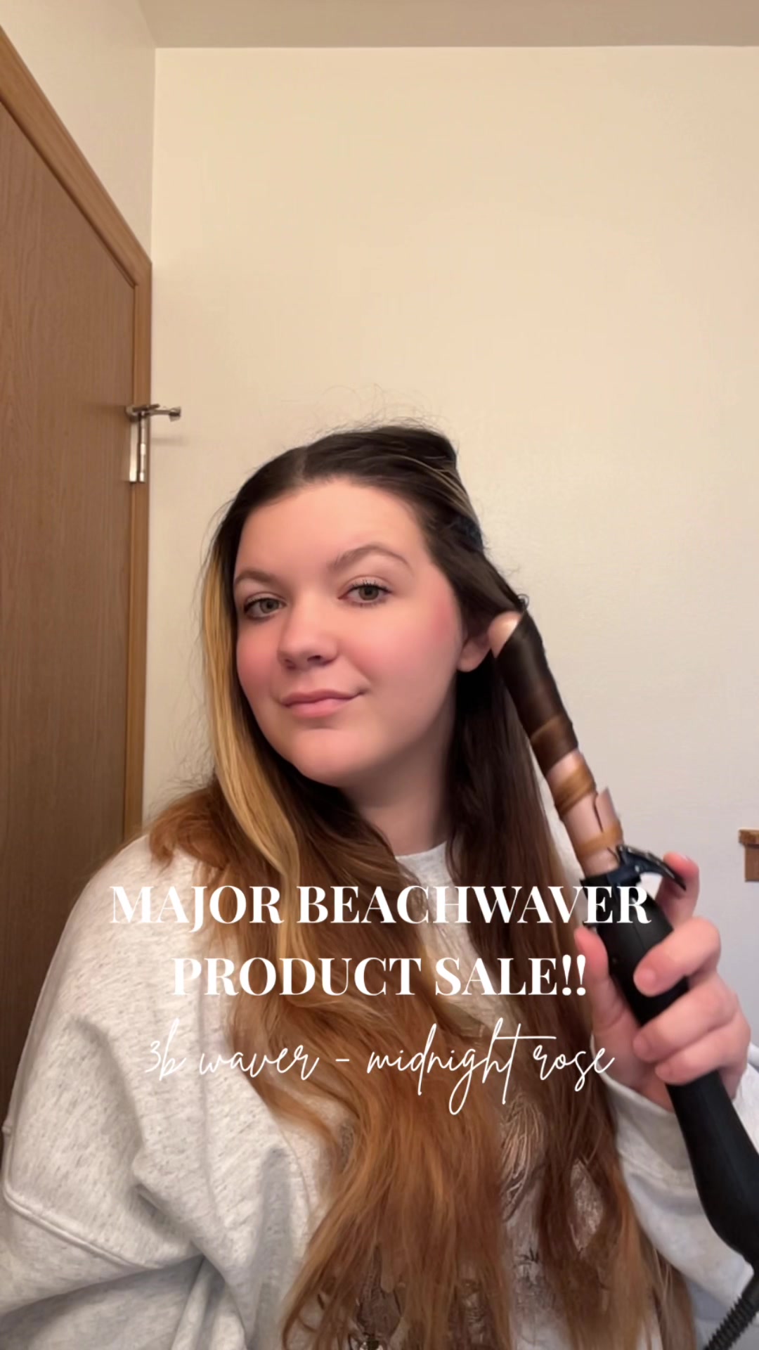 TikTok post by @momtomomrecommends for Beachwaver. Caption reads: [...] and more in my showcase✨ @TheBeachwaver....