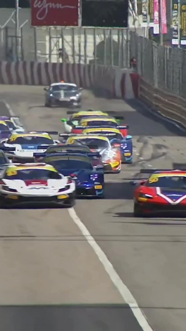 Instagram post by @fia.official for Ferrari. Caption reads: A chaotic start for the #FIAGTWorldCup 💥
#FIA....