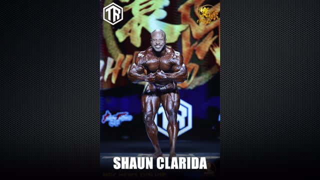 Instagram post by @jake_wood_media for FLEX Magazine. Caption reads: Clarida continues to dominate..