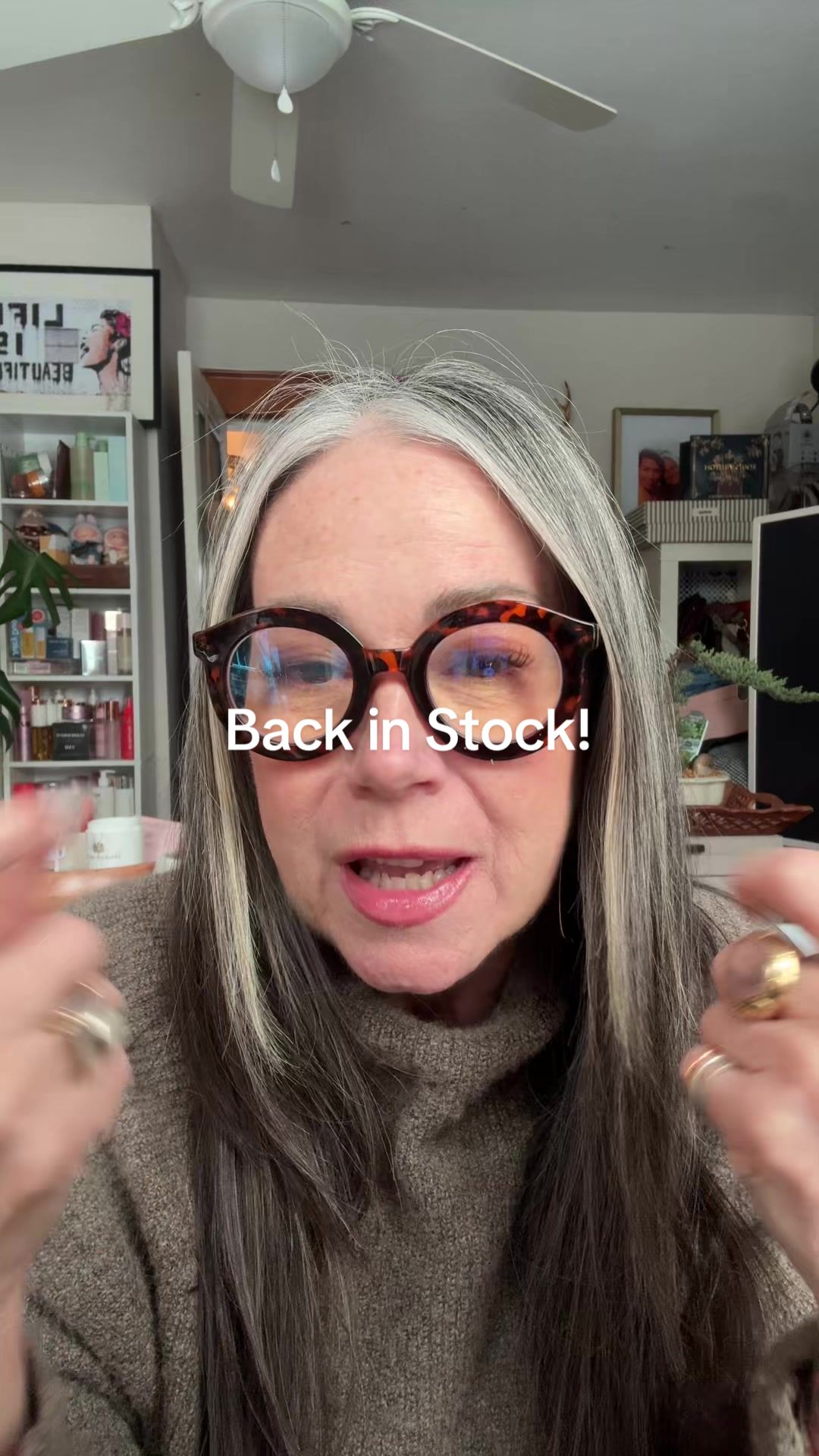 TikTok post by @aestheticaleestyled for QVC. Caption reads: @Privé Revaux Eyewear @QVC, Inc my top selling....