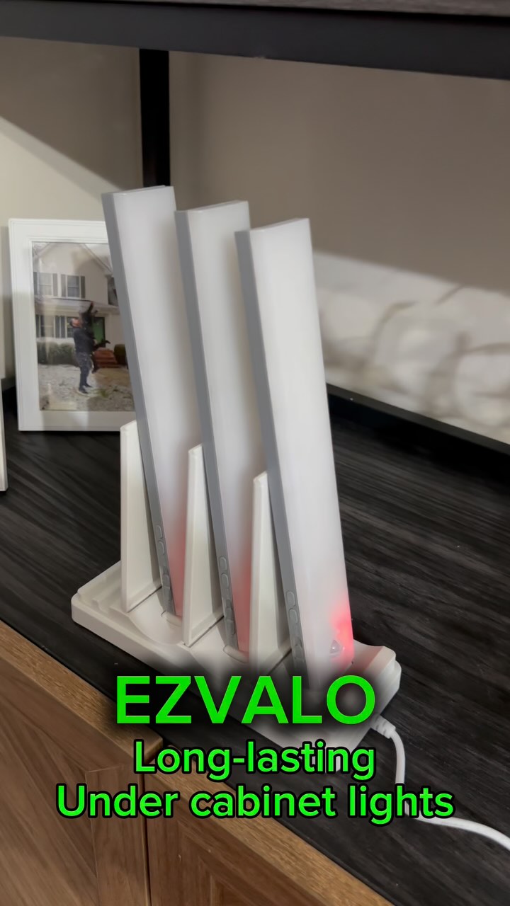 Instagram post by @america.timee for EZVALO. Caption reads: ✨Light up your space with ease!✨

The....