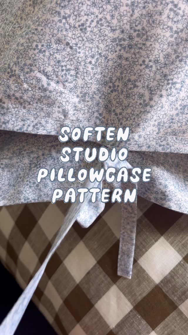 Instagram post by @soften_studio for The Fabric Store. Caption reads: Jade from TFS HQ made this set of @soften_studio....