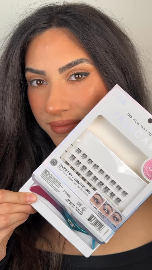 Instagram post by @beautybyminks for Falscara. Caption reads: My favourite lash hack! @falscara leaves my lashes....