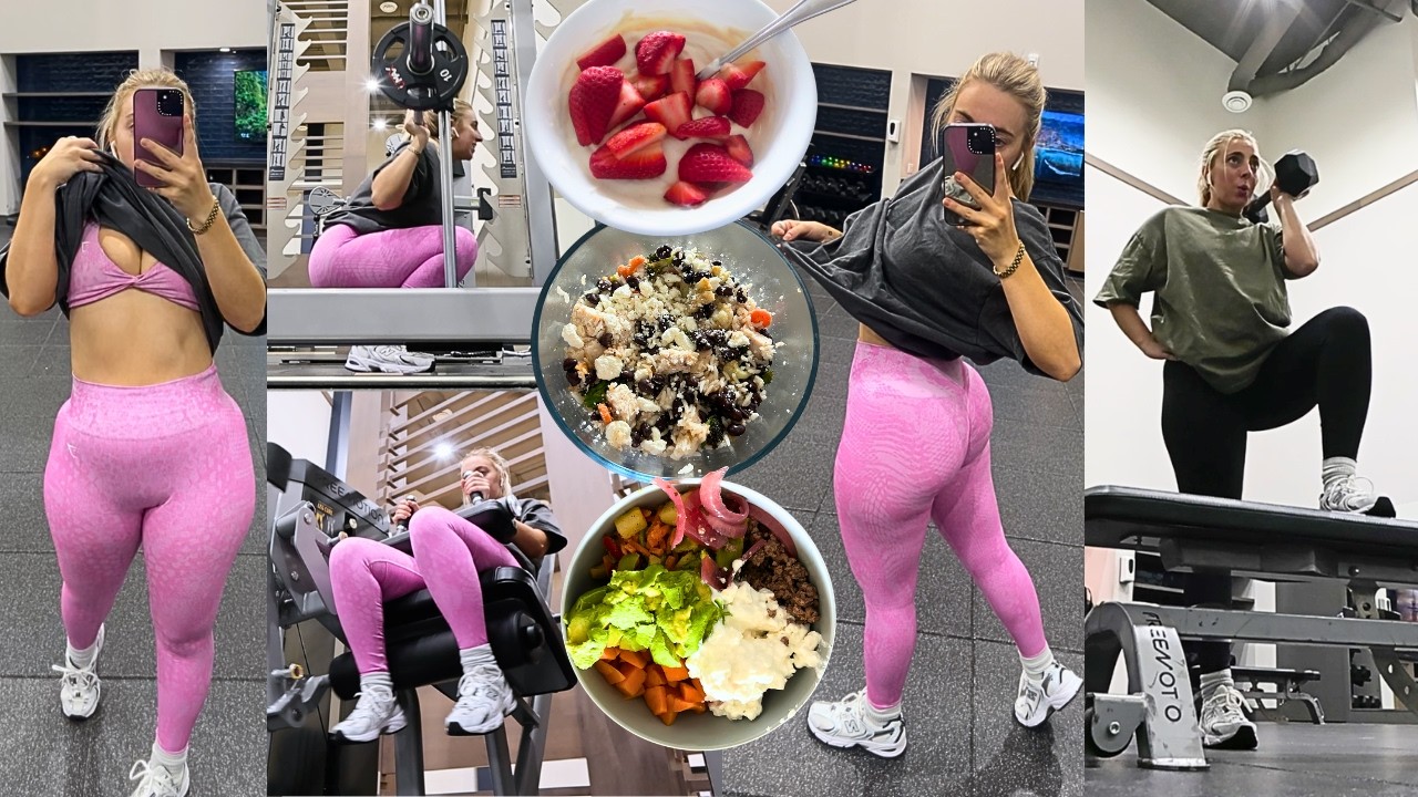YouTube post by @morgreeen for Liquid I.V. Italia. Caption reads: Bulking Journey *week 4* I FEEL STRONG and GOOD in....