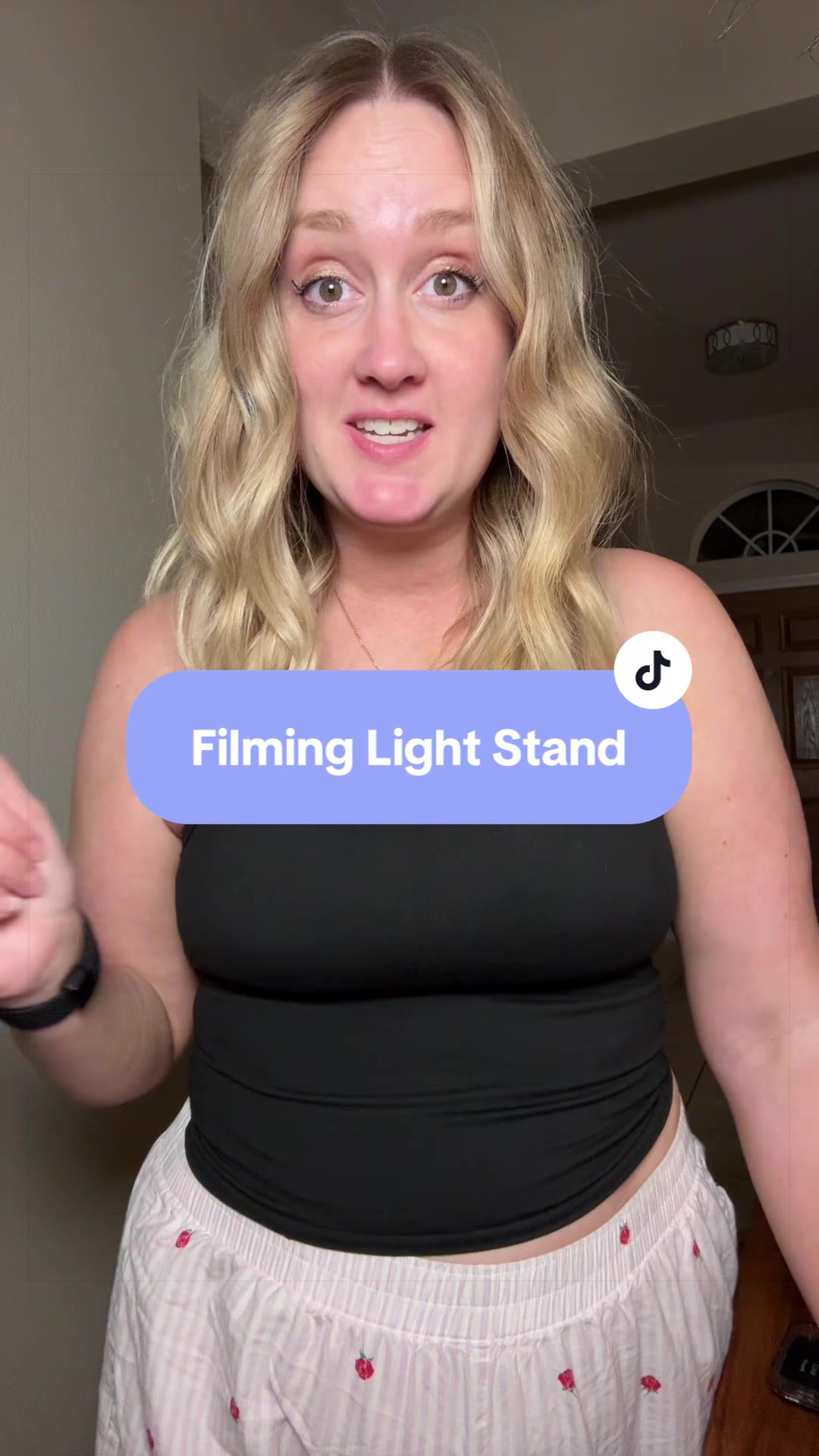 TikTok post by @marladaye for Weilisi Official. Caption reads: [...] a content creator with this light....