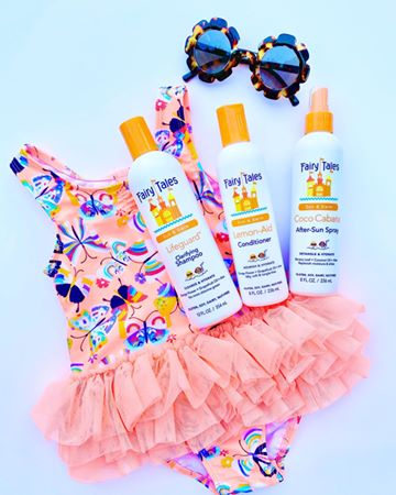 Instagram post by @catandjackbytarget for Fairy Tales Hair Care. Caption reads: [...] my favorite hair care products by....