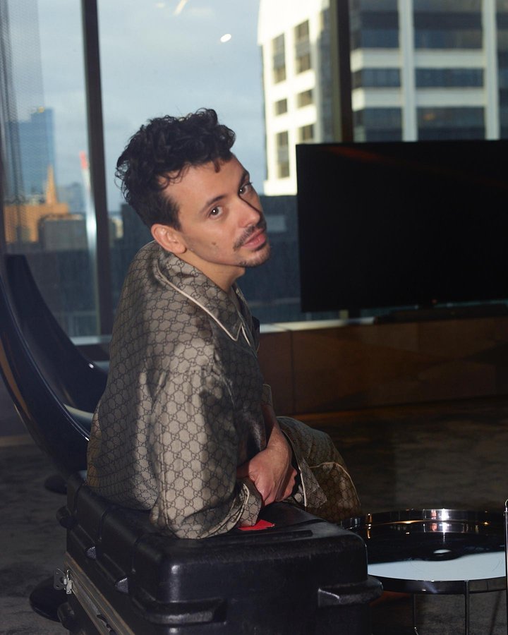 Instagram post by @thomgreen for Esquire. Caption reads: Gucci x Esquire Australia. Issue 01. [...].