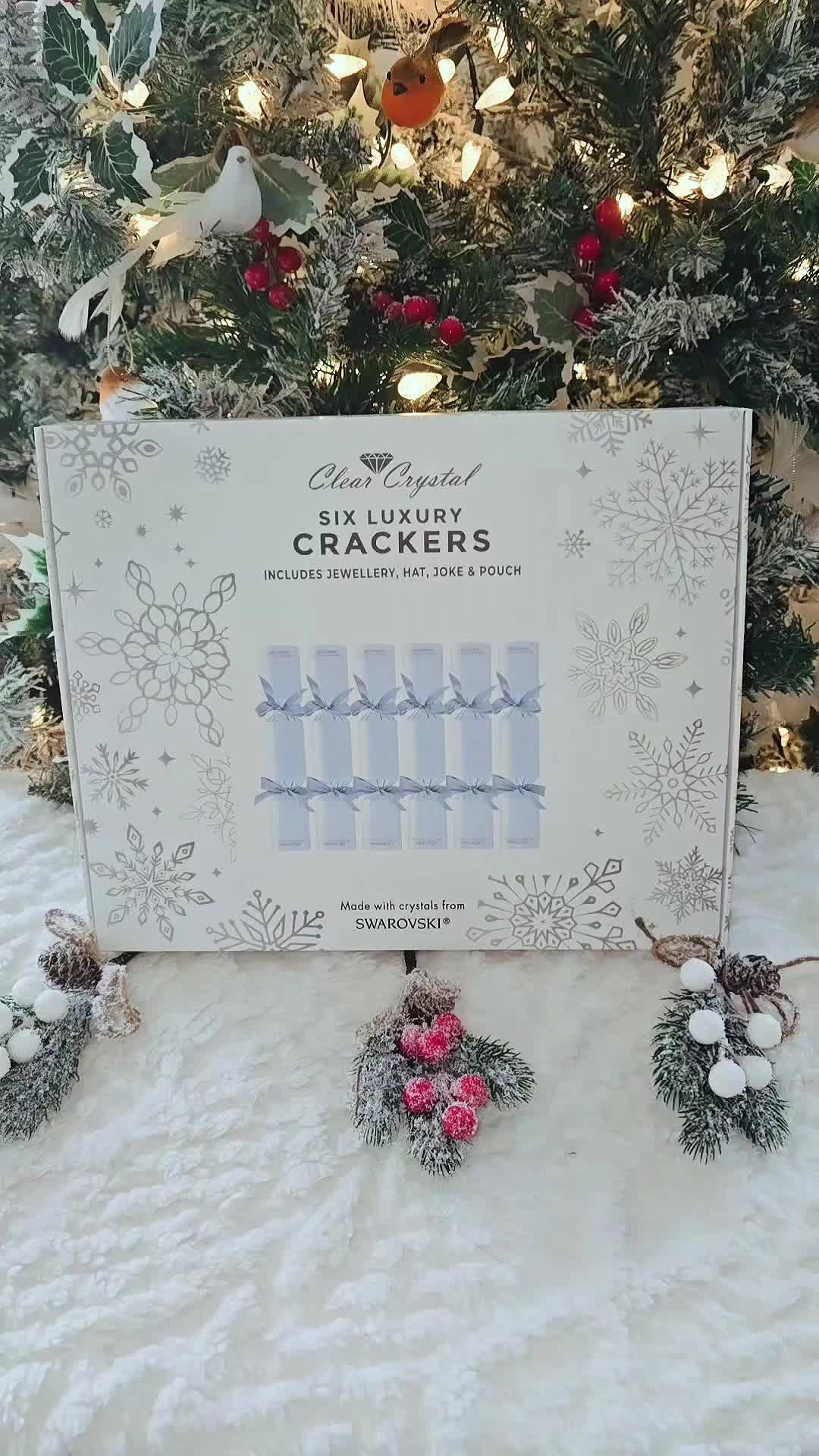 TikTok post by @queen.1jada for Wowcher. Caption reads: [...] Christmas Crackers that I got from @Wowcher ....