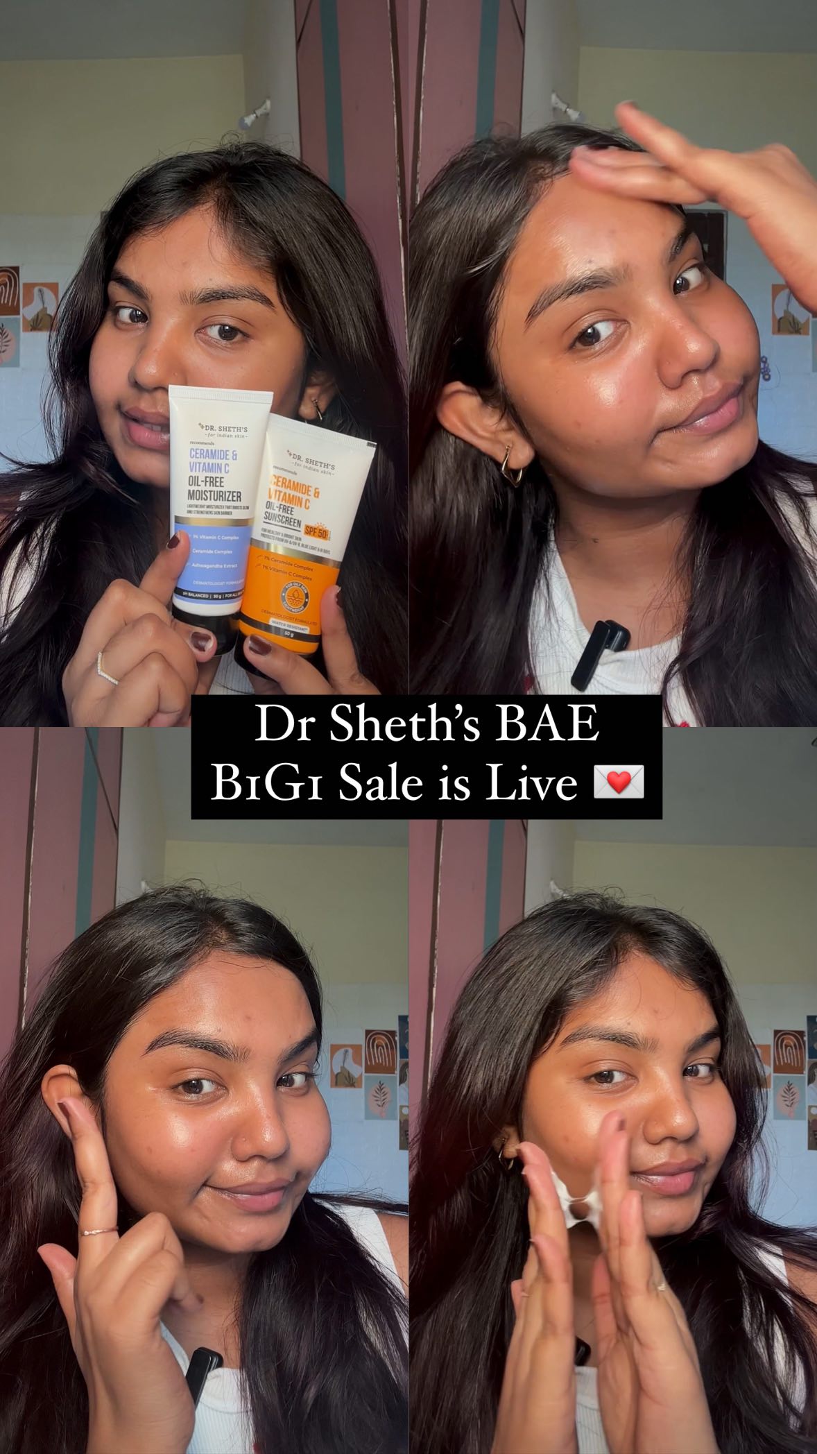 Instagram post by @_pratikshabhagat_ for Dr Sheths. Caption reads: Comment for links 🔗 
@drsheths Bae B1G1 is live....