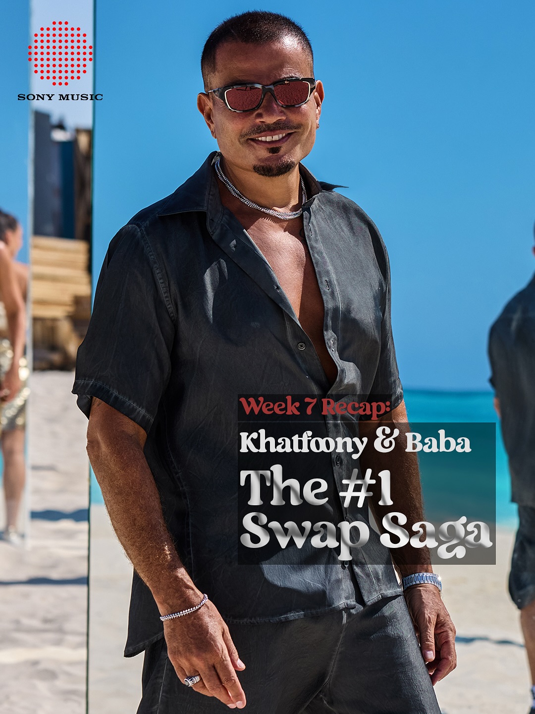 Instagram post by @amrdiab for Orange. Caption reads: Week 7 Recap 📊: Amr Diab’s new album #Ebtadena is....