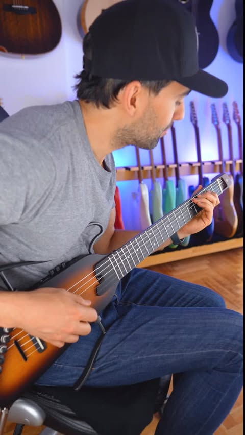 Instagram post by @alaniarussi for DonnerMusic. Caption reads: Improv with my @donnermusic_official Hush C....