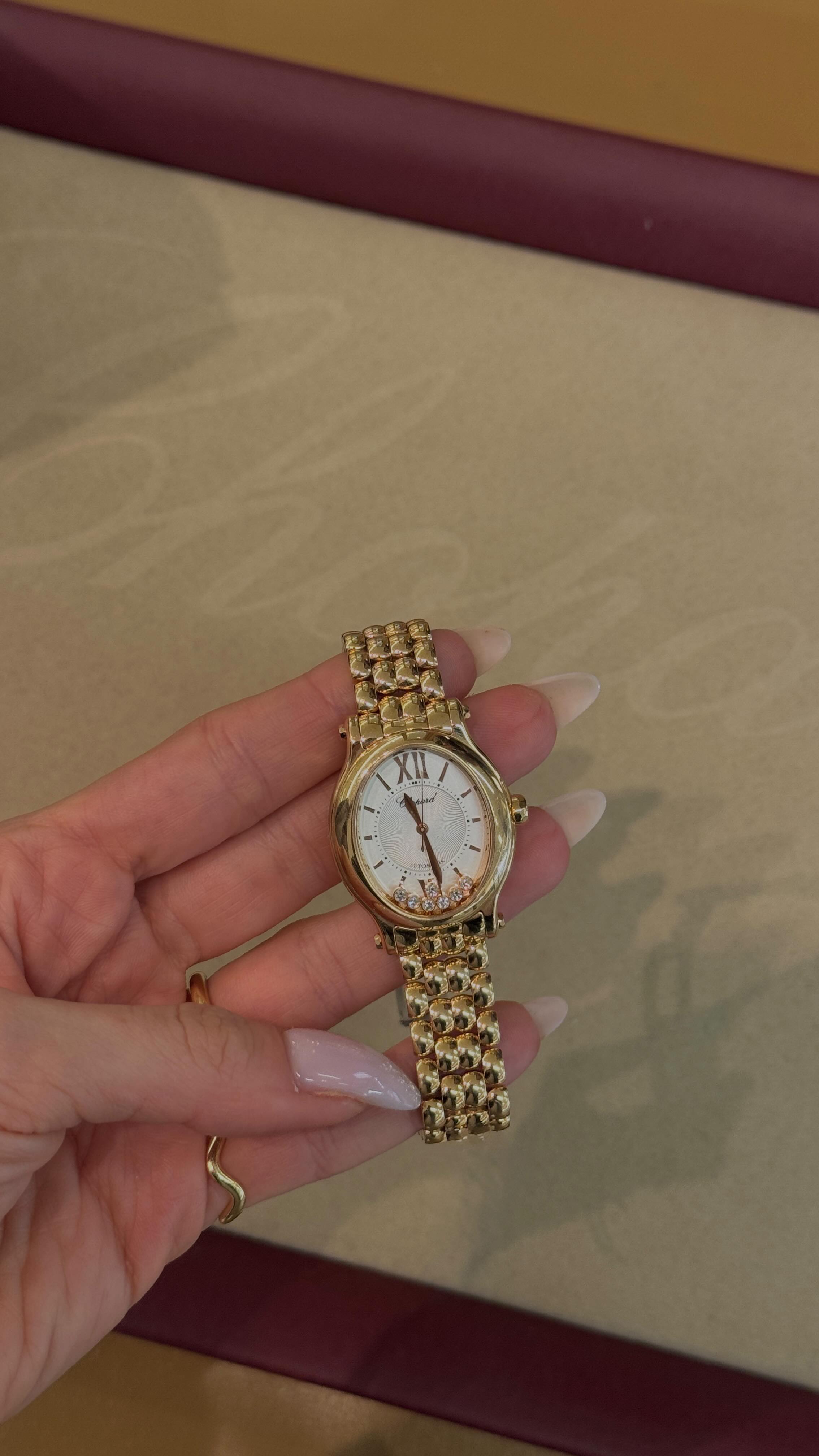 Instagram post by @kirakirby for Chopard. Caption reads: I would simply never stop playing with those....