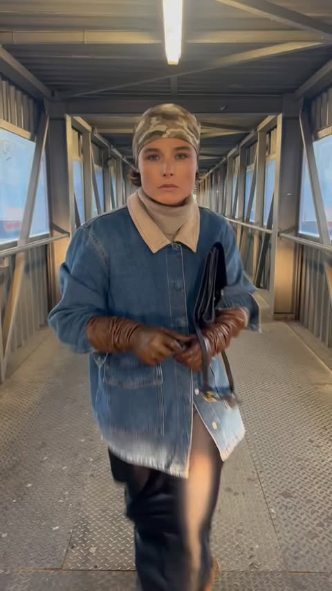 Instagram post by @oliviaburguet for VERO MODA. Caption reads: advertising- from day to night w/ @veromoda....