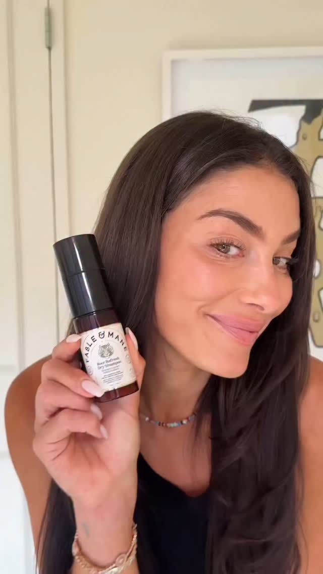 Instagram post by @katherinegarbarino for Fable and Mane. Caption reads: [...] again: aerosols are a no from me 🚫.....