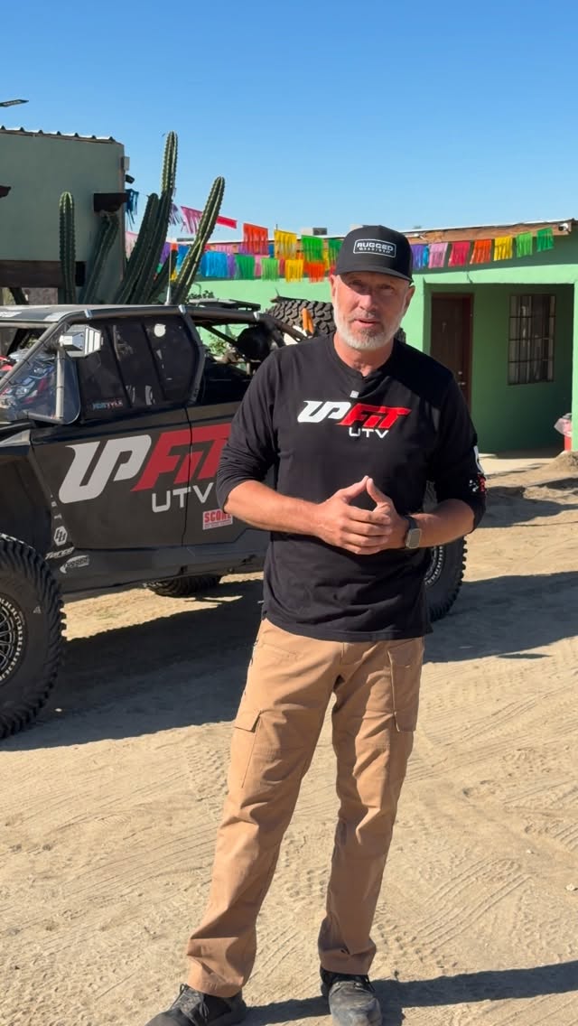 Instagram post by @upfitutv for Rugged Radios. Caption reads: Starting day 5 of filming course previews with....