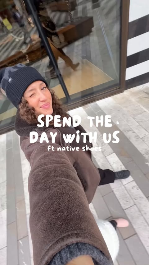 Instagram post by @kathbordignon for Native Shoes. Caption reads: [...] break in between we took our new....