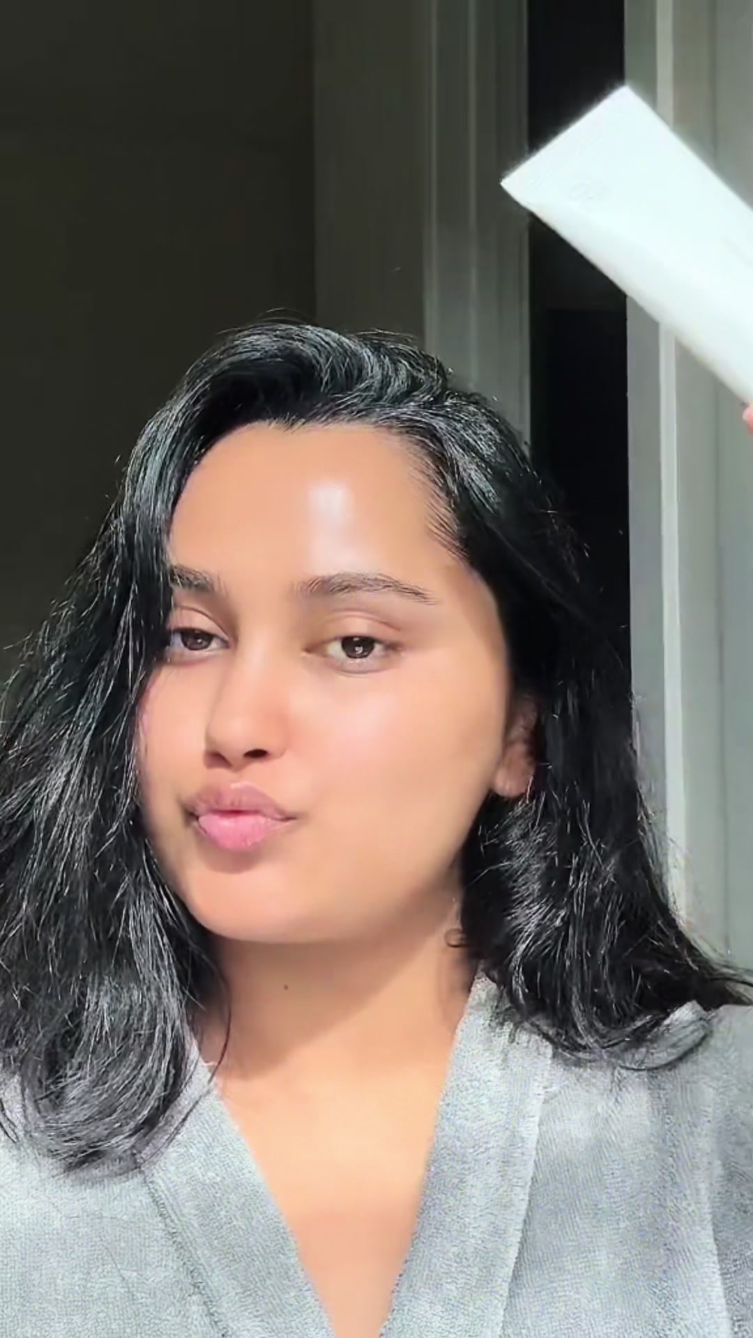 TikTok post by @reshmaghimire for mixsoon. Caption reads: Sunscreen before makeup!!! @mixsoon_official....
