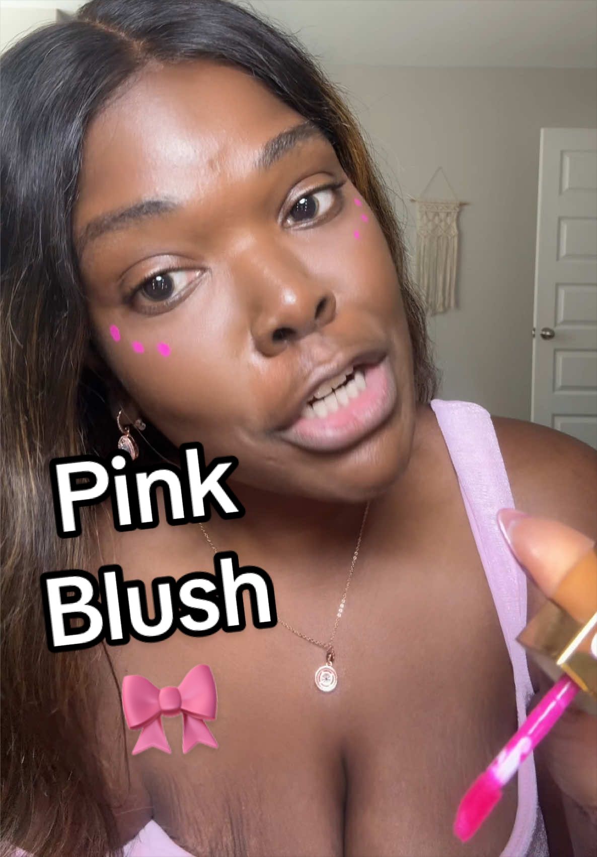 TikTok post by @carryon_tay for Kirby Kosmetics. Caption reads: The shade is Flawless @Kirby kosmetics I get....