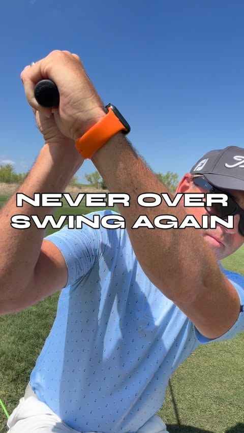 Instagram post by @elitegolfcoach_ for Mizzen+Main. Caption reads: Control your backswing length = control your....