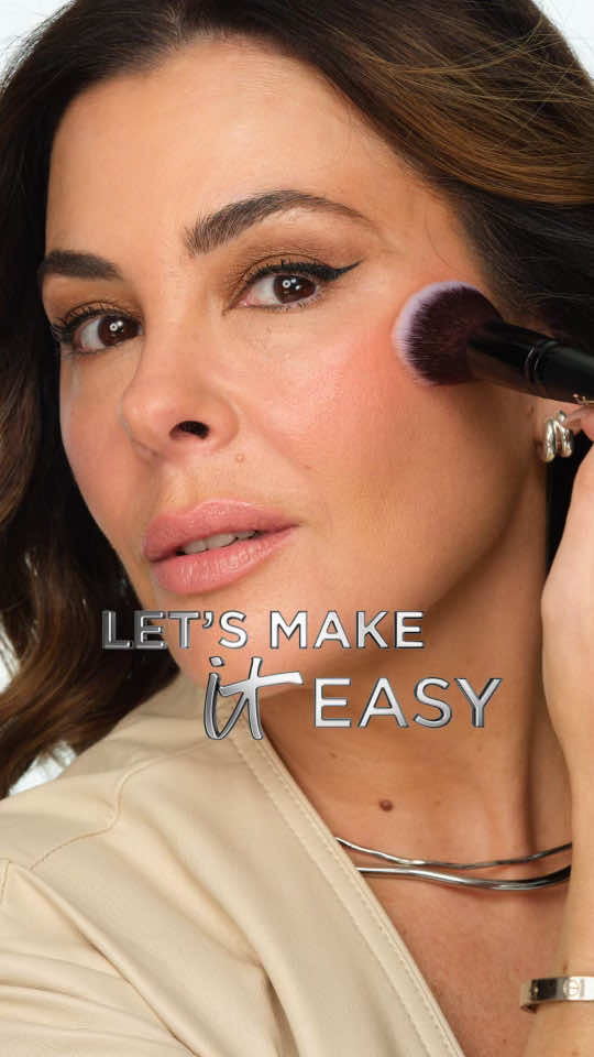 TikTok post by @ericataylor2347 for IT Cosmetics. Caption reads: Three essential @IT Cosmetics brushes is all you....