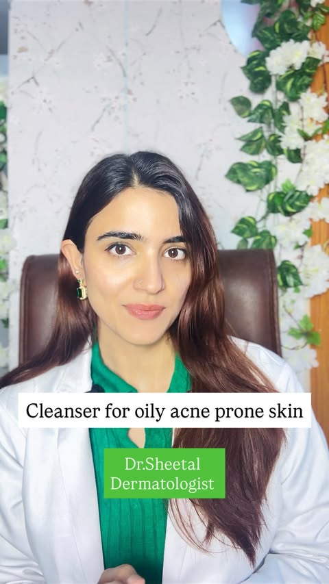 Instagram post by @knowyourskin_with_dr.sheetal for Cetaphil. Caption reads: For oily, acne-prone skin, choosing the right....